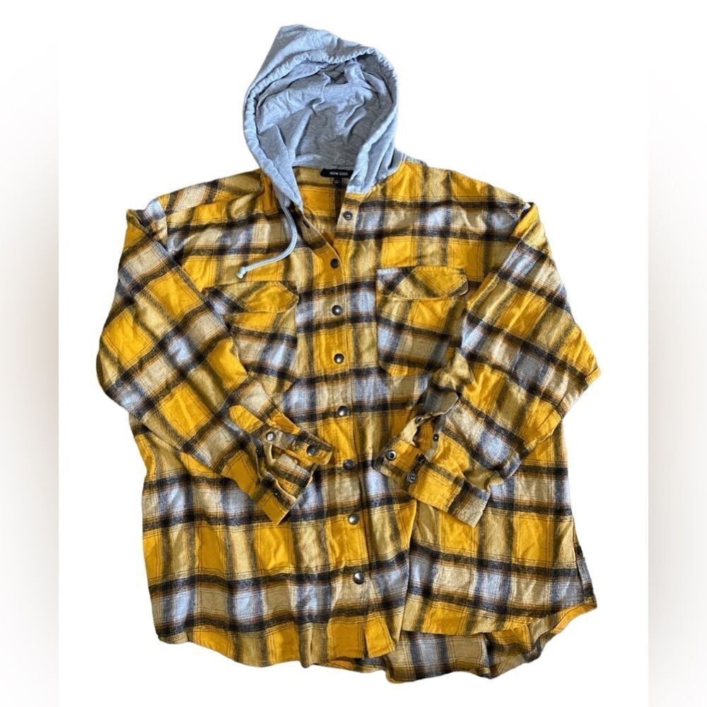 New Look Plaid Hoodie Shacket